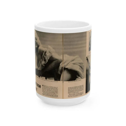 Norma Sykes #181 - Play Mag. 9-4-59 - 1 B&W Centerfold & 2 B&W Photos also Article (Vintage Female Icon) White Coffee Mug 15oz - Go Mug Yourself