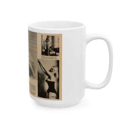 Norma Sykes #181 - Play Mag. 9-4-59 - 1 B&W Centerfold & 2 B&W Photos also Article (Vintage Female Icon) White Coffee Mug - Go Mug Yourself