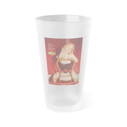 Norma Sykes #186 - 1 Color Photo on back of High July 1959 Magazine (Vintage Female Icon) Frosted Pint Glass 16oz 16oz Frosted - Go Mug Yourself