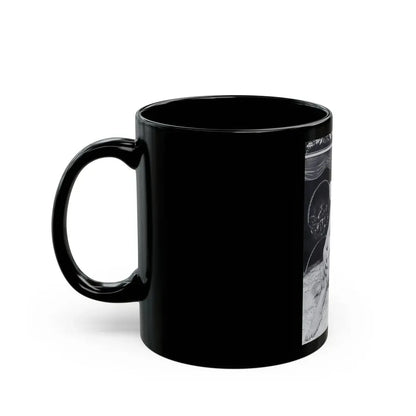 Norma Sykes #186 - [Page 28] Pages 1 of 1 with, 1 B&W Full Body Photo except right foot from Cabaret Aug. '57 Page 28 (Vintage Female Icon) Black Coffee Mug - Go Mug Yourself