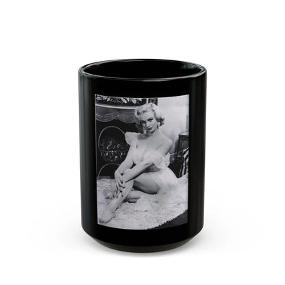 Norma Sykes #38 (Vintage Female Icon) Black Coffee Mug-15oz-Go Mug Yourself