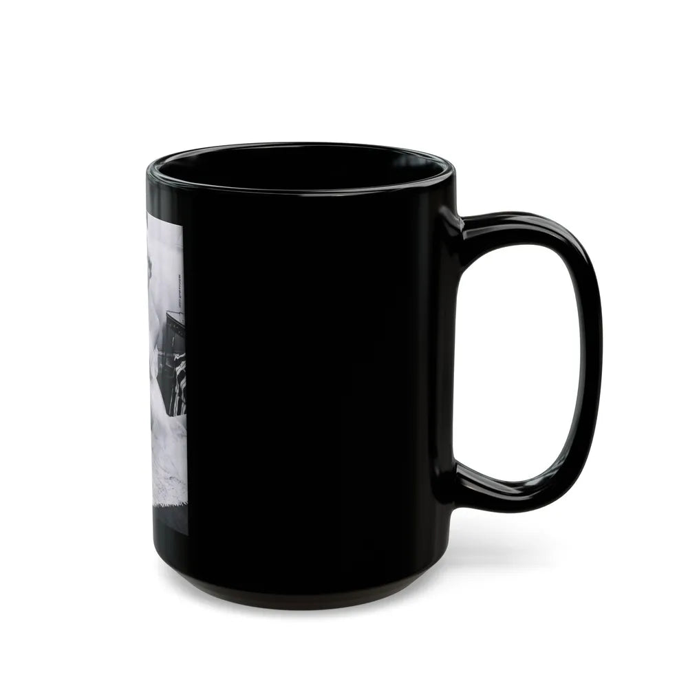 Norma Sykes #38 (Vintage Female Icon) Black Coffee Mug-Go Mug Yourself