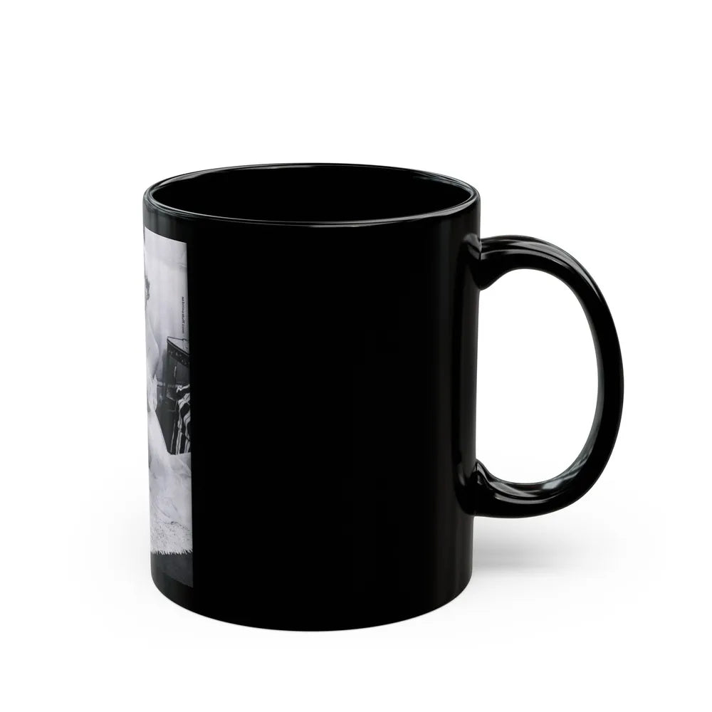 Norma Sykes #38 (Vintage Female Icon) Black Coffee Mug-Go Mug Yourself