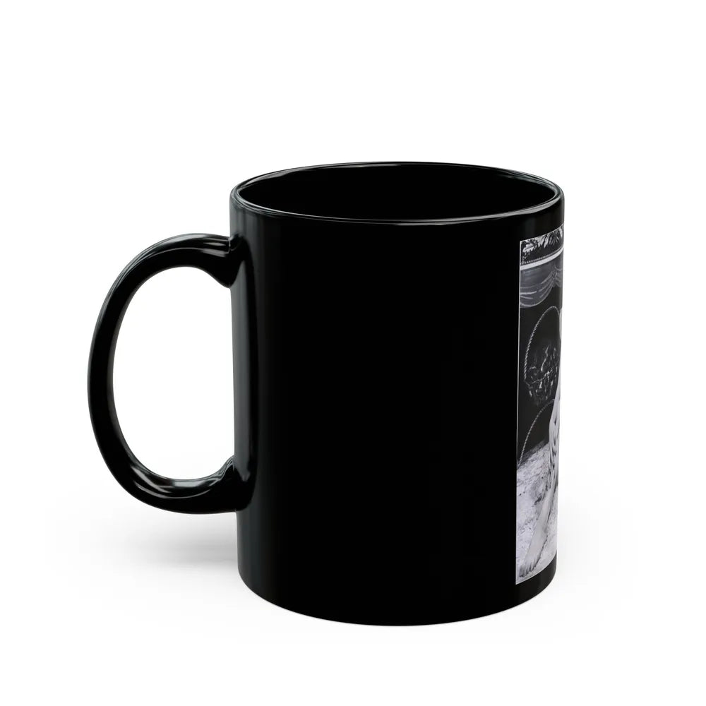 Norma Sykes #38 (Vintage Female Icon) Black Coffee Mug-Go Mug Yourself