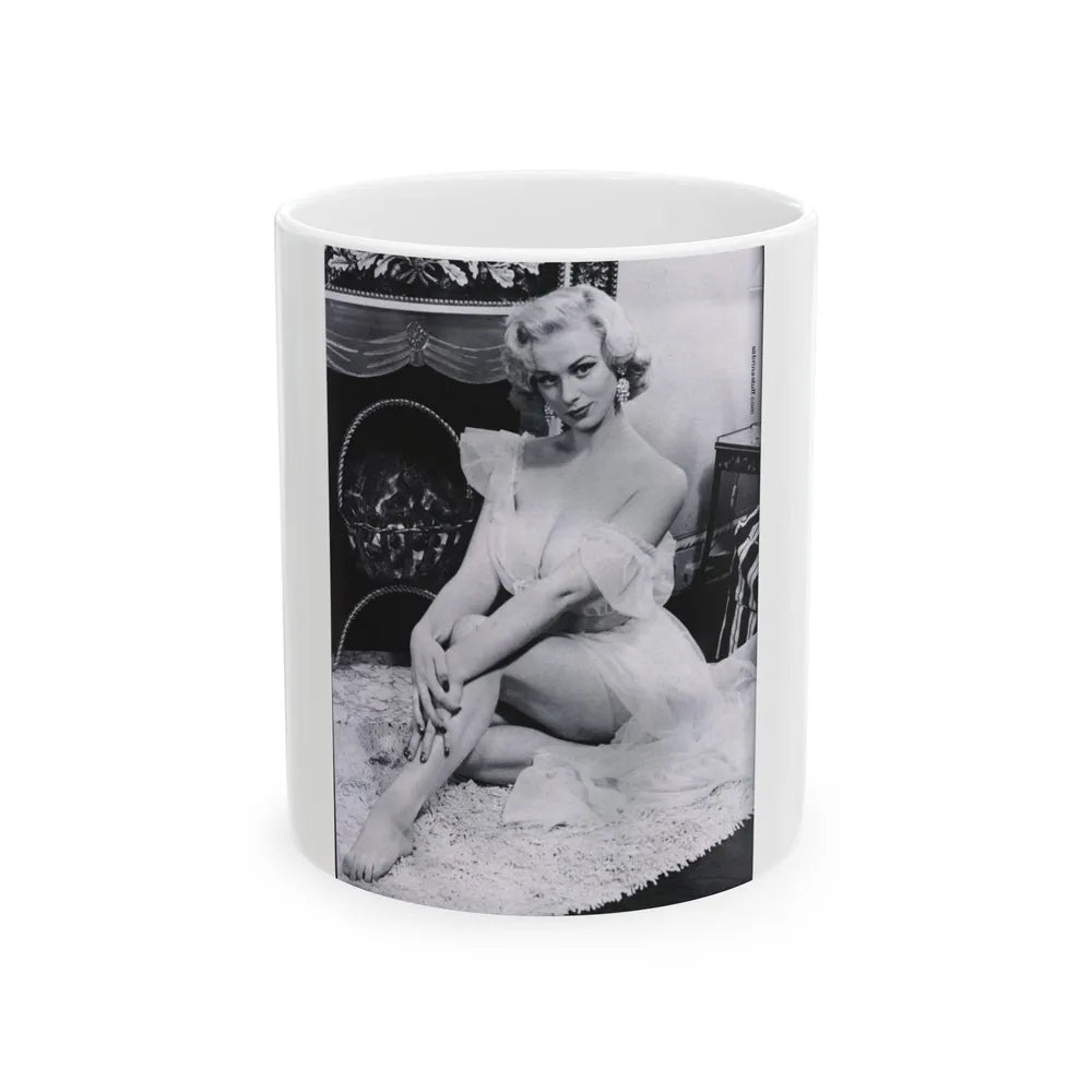 Norma Sykes #38 (Vintage Female Icon) White Coffee Mug-11oz-Go Mug Yourself