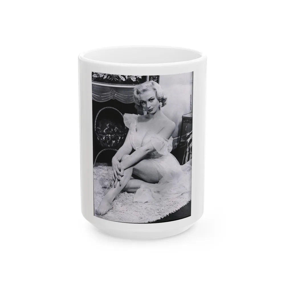 Norma Sykes #38 (Vintage Female Icon) White Coffee Mug-15oz-Go Mug Yourself