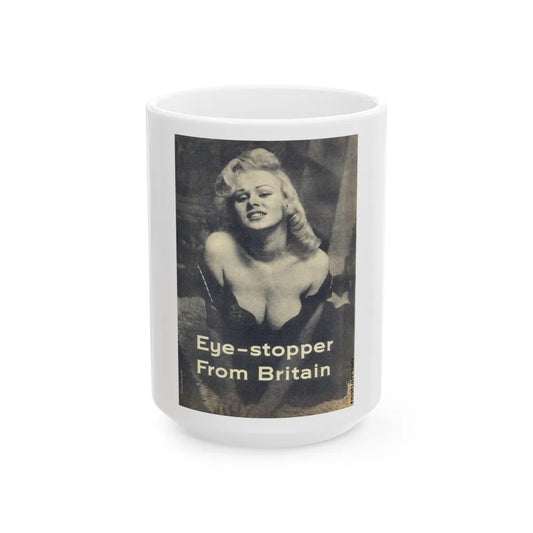 Norma Sykes #61 (Vintage Female Icon) White Coffee Mug-15oz-Go Mug Yourself