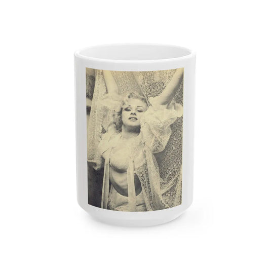 Norma Sykes #62 (Vintage Female Icon) White Coffee Mug-15oz-Go Mug Yourself