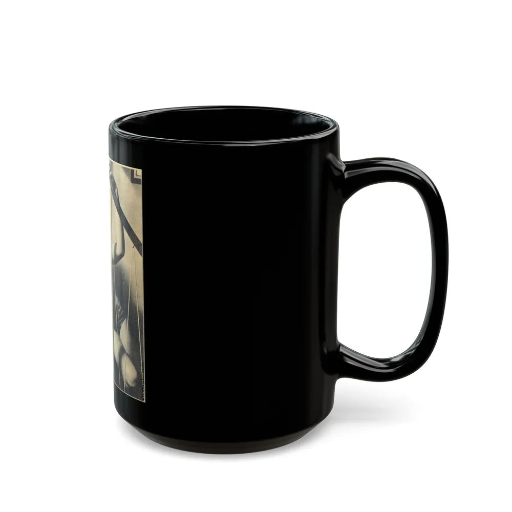 Norma Sykes #63 (Vintage Female Icon) Black Coffee Mug-Go Mug Yourself