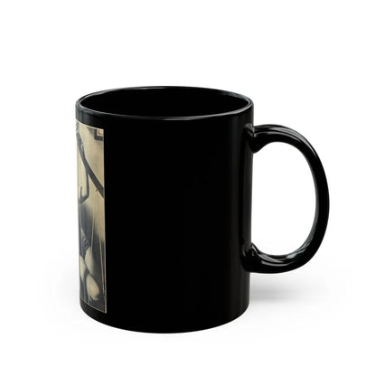 Norma Sykes #63 (Vintage Female Icon) Black Coffee Mug-Go Mug Yourself