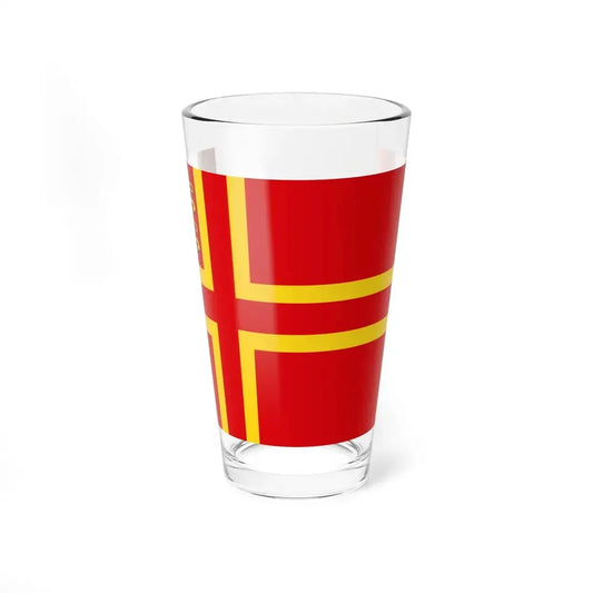 Normandy flag falaise (France) Pint Glass 16oz 16oz - Go Mug Yourself
