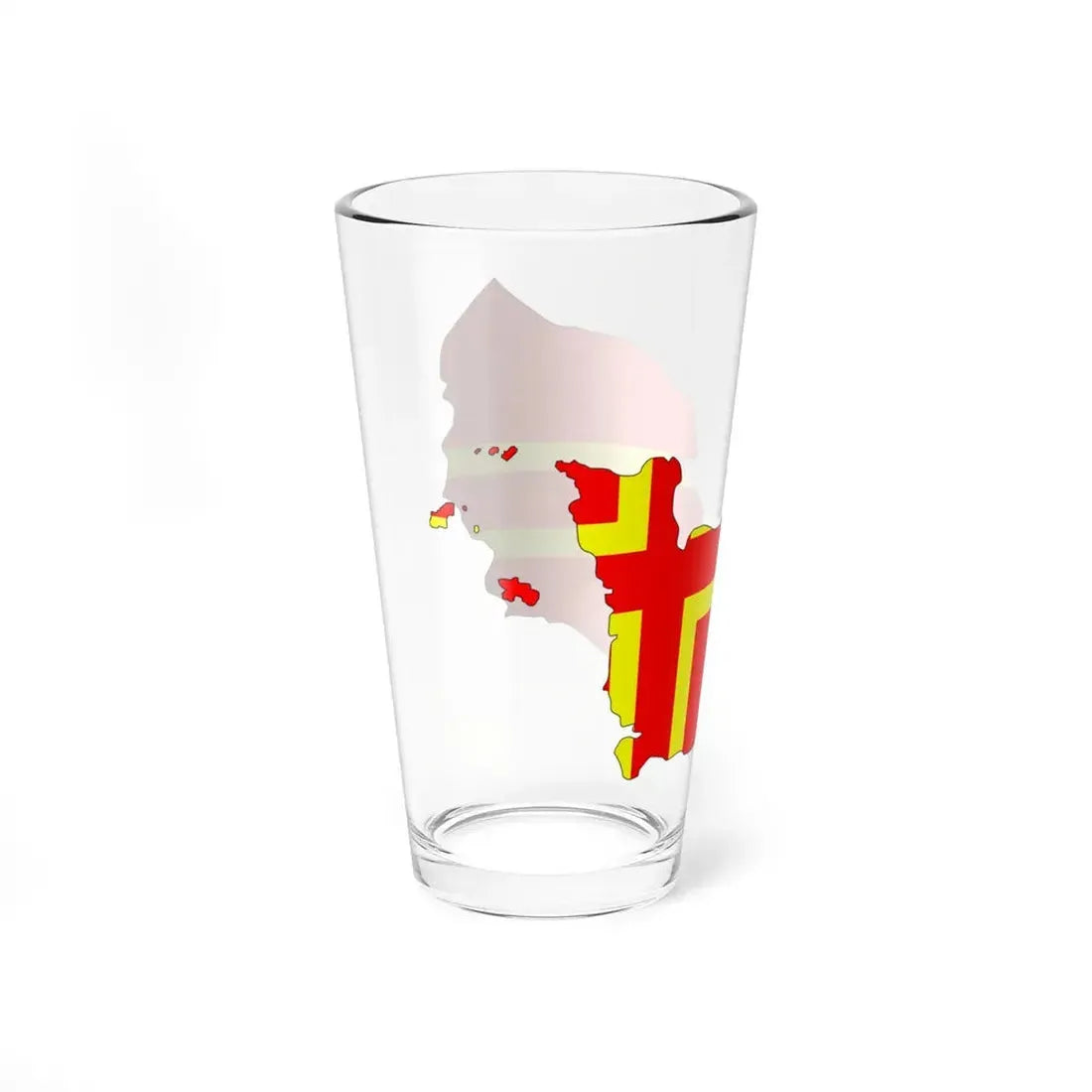 Normandy Flag Map (France) Pint Glass 16oz - Go Mug Yourself