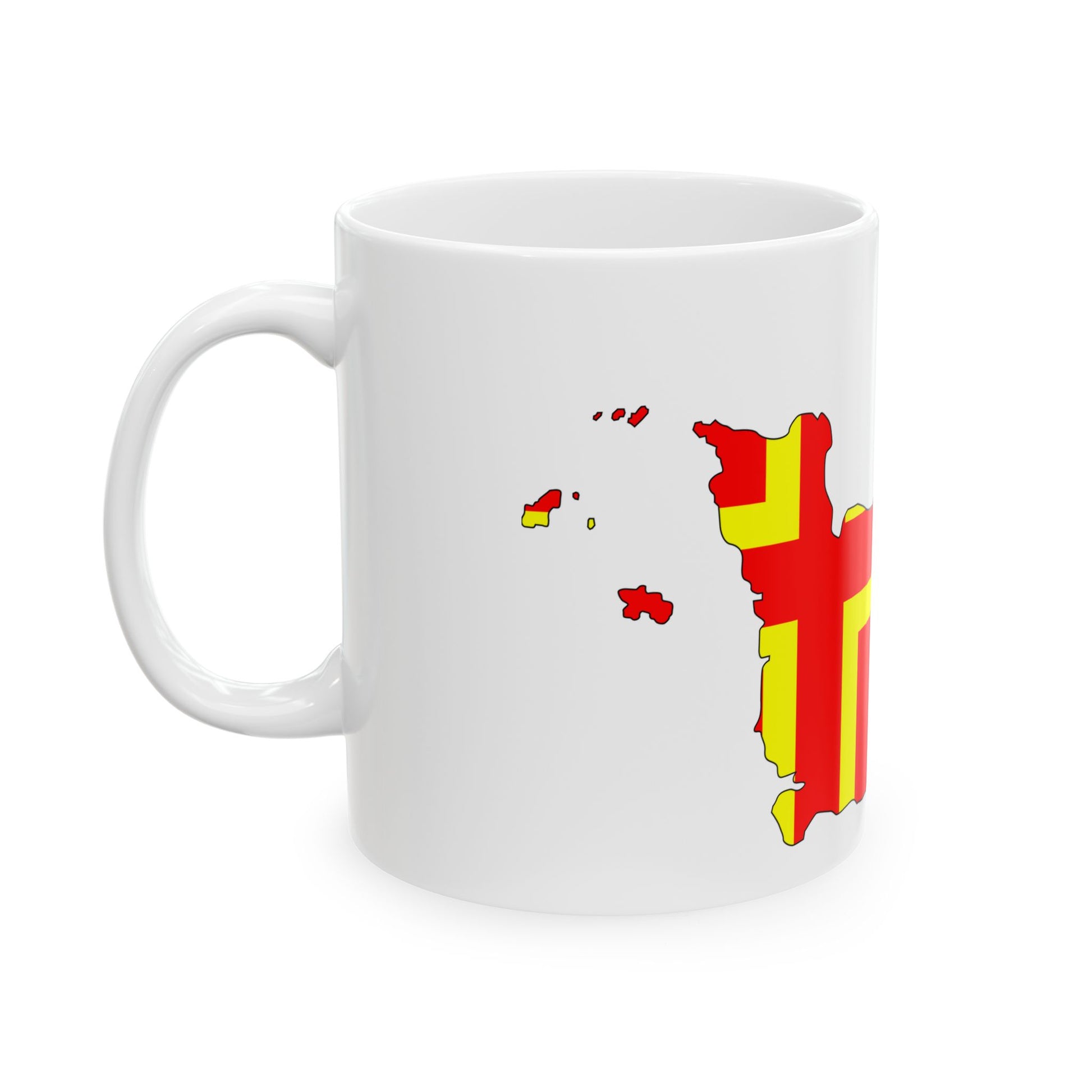 Normandy Flag Map (France) White Coffee Mug-Go Mug Yourself