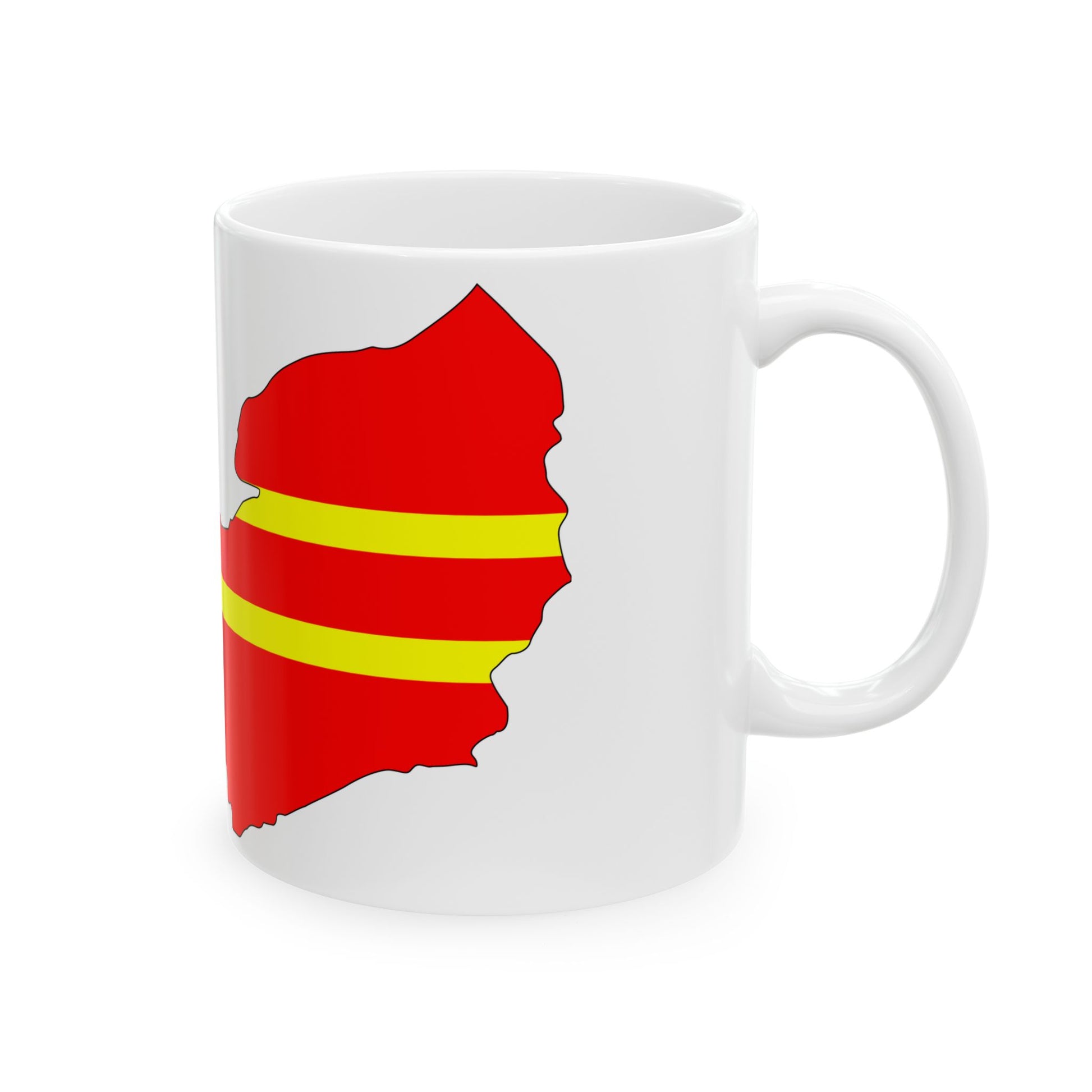 Normandy Flag Map (France) White Coffee Mug-Go Mug Yourself