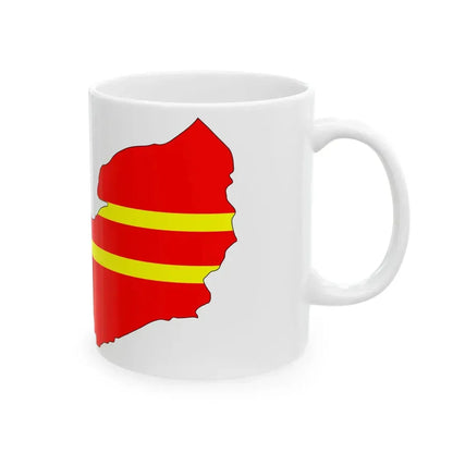 Normandy Flag Map (France) White Coffee Mug - Go Mug Yourself