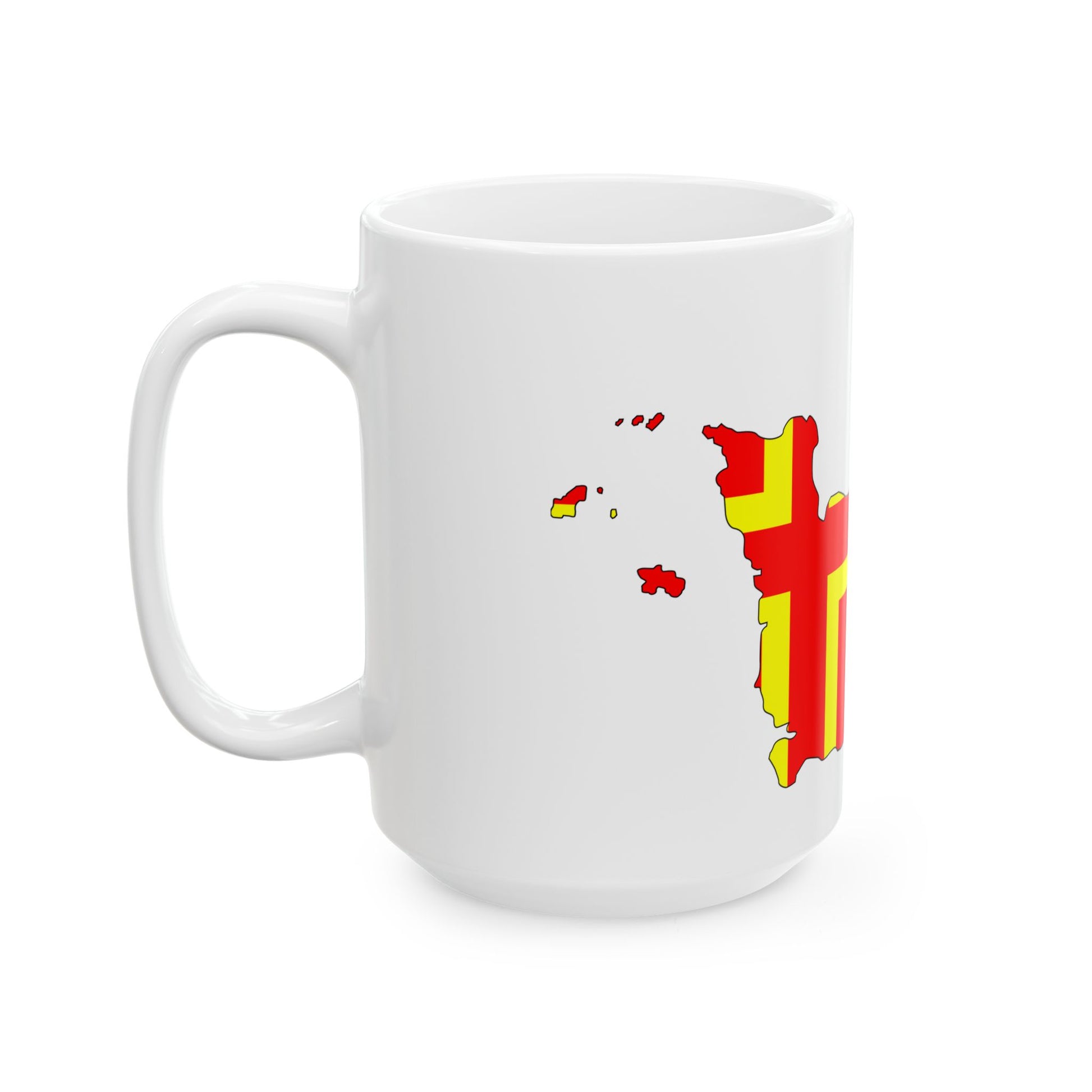 Normandy Flag Map (France) White Coffee Mug-Go Mug Yourself