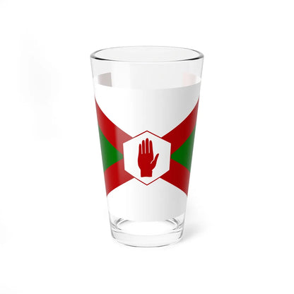 Norn Iron flag hexagon (Ireland) Pint Glass 16oz 16oz - Go Mug Yourself
