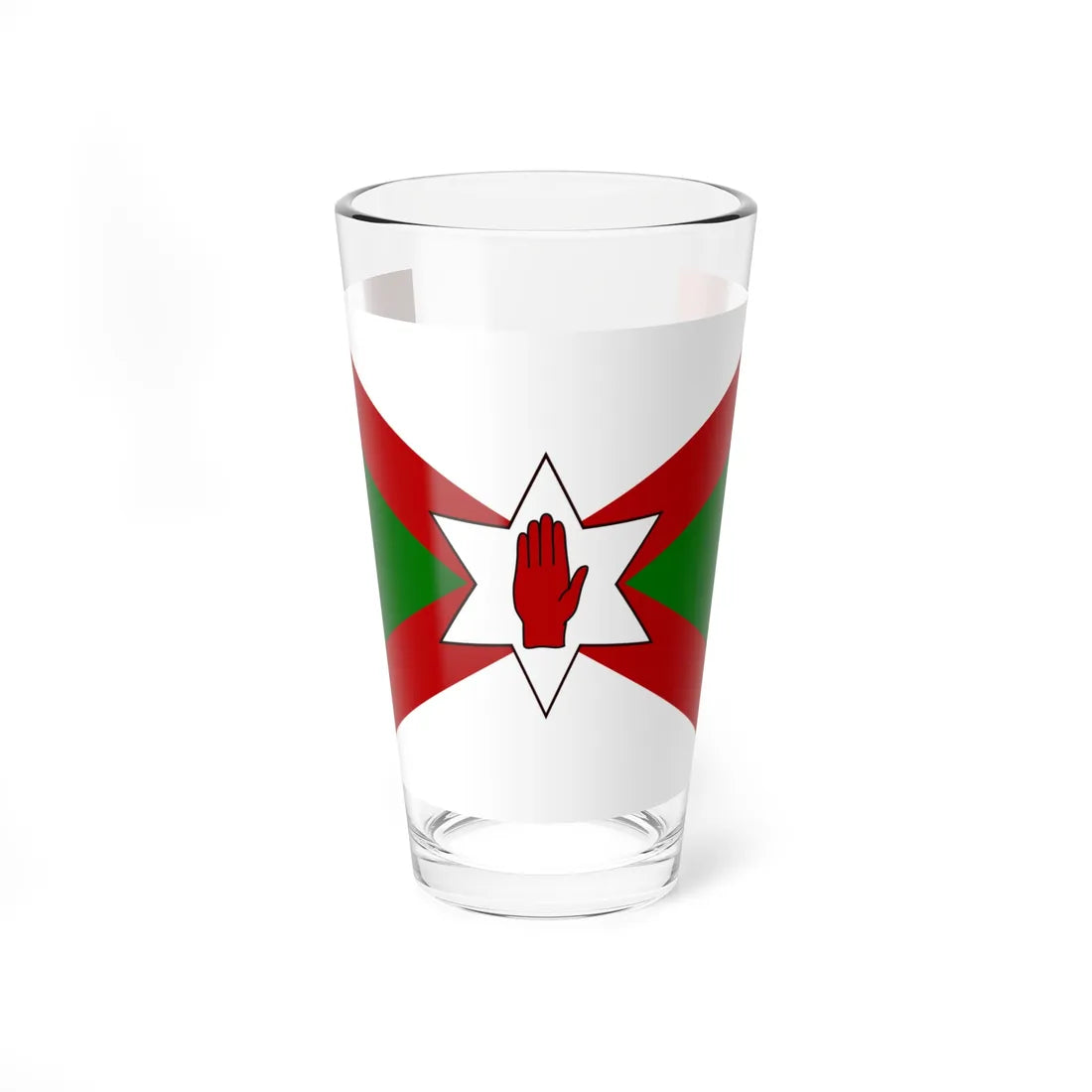 Norn Iron flag star (Ireland) Pint Glass 16oz 16oz - Go Mug Yourself