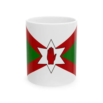 Norn Iron flag star (Ireland) White Coffee Mug 11oz - Go Mug Yourself