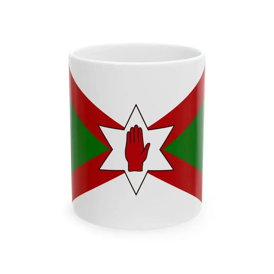 Norn Iron flag star (Ireland) White Coffee Mug 11oz - Go Mug Yourself
