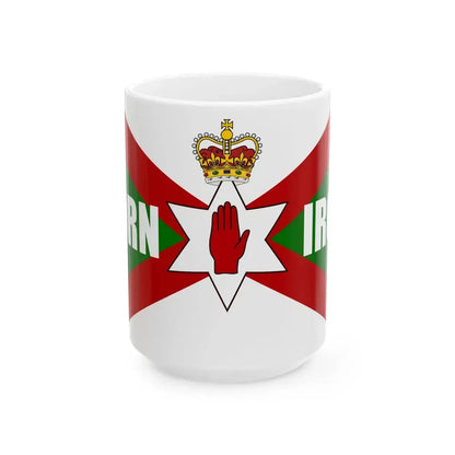 Norn Iron football flag (Ireland) White Coffee Mug 15oz - Go Mug Yourself