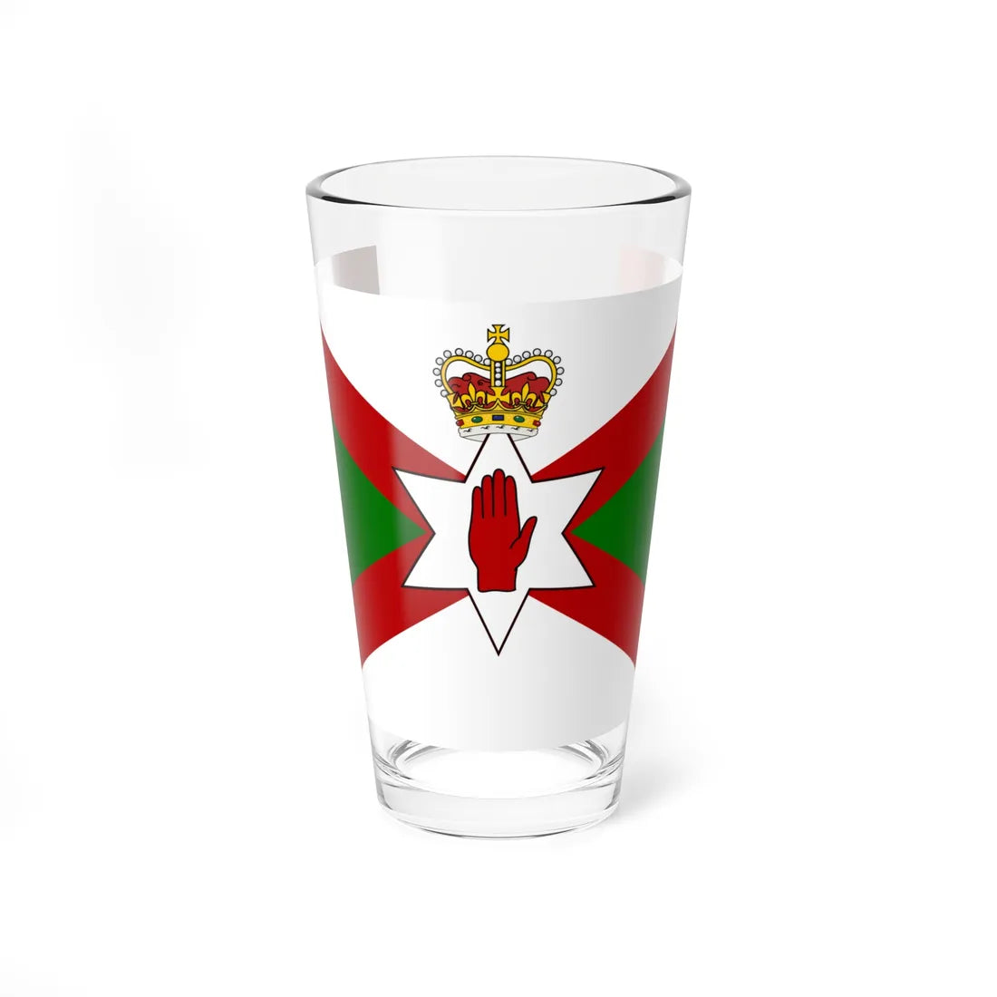 Norn Iron football flag no text (Ireland) Pint Glass 16oz 16oz - Go Mug Yourself
