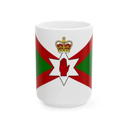 Norn Iron football flag no text (Ireland) White Coffee Mug 15oz - Go Mug Yourself