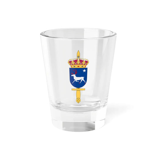 Norra militärdistriktsstaben vapen (Sweden) (Coat of Arms) Shot Glass 1.5oz 1.5oz - Go Mug Yourself