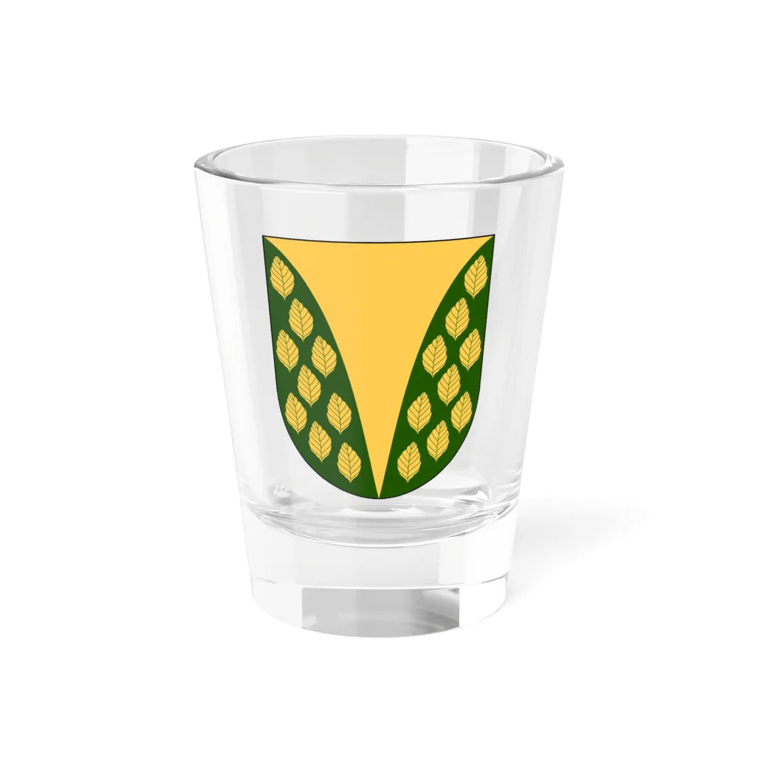 Norra Åsbo vapen (Sweden) (Coat of Arms) Shot Glass 1.5oz 1.5oz - Go Mug Yourself