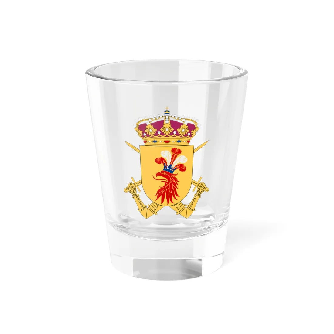 Norra skånska regementet vapen (Sweden) (Coat of Arms) Shot Glass 1.5oz 1.5oz - Go Mug Yourself