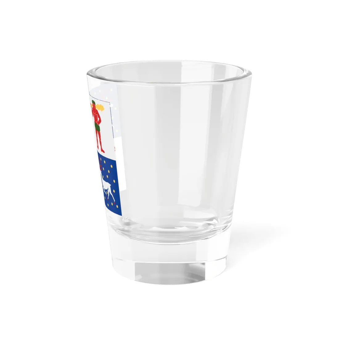 Norrbottens lan vapenflagga (Sweden) Shot Glass 1.5oz - Go Mug Yourself