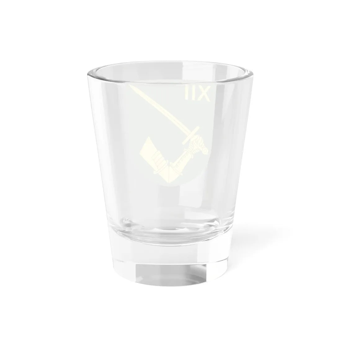 Norrbottens regemente 191. mekaniserade bataljonen 1912. pansarskyttekompaniet vapen (Sweden) (Coat of Arms) Shot Glass 1.5oz - Go Mug Yourself