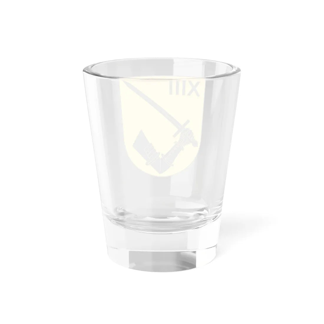 Norrbottens regemente 191. mekaniserade bataljonen 1913. stridsvagnskompaniet vapen (Sweden) (Coat of Arms) Shot Glass 1.5oz - Go Mug Yourself