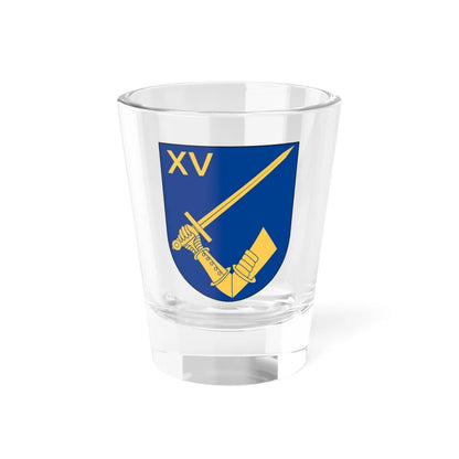 Norrbottens regemente 191. mekaniserade bataljonen 1915. trosskompaniet vapen (Sweden) (Coat of Arms) Shot Glass 1.5oz 1.5oz - Go Mug Yourself