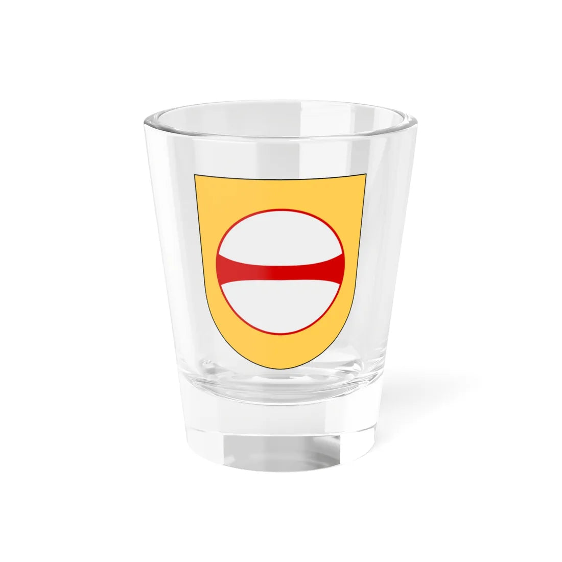 Norrbottens regemente 193. jägarbataljonen Umeå skvadron vapen (Sweden) (Coat of Arms) Shot Glass 1.5oz 1.5oz - Go Mug Yourself