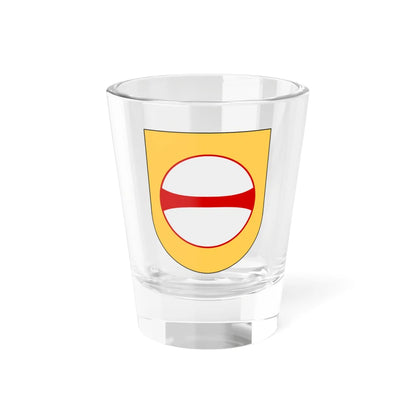 Norrbottens regemente 193. jägarbataljonen Umeå skvadron vapen (Sweden) (Coat of Arms) Shot Glass 1.5oz 1.5oz - Go Mug Yourself