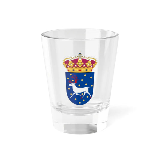 Norrbottens regemente vapen (Sweden) (Coat of Arms) Shot Glass 1.5oz 1.5oz - Go Mug Yourself