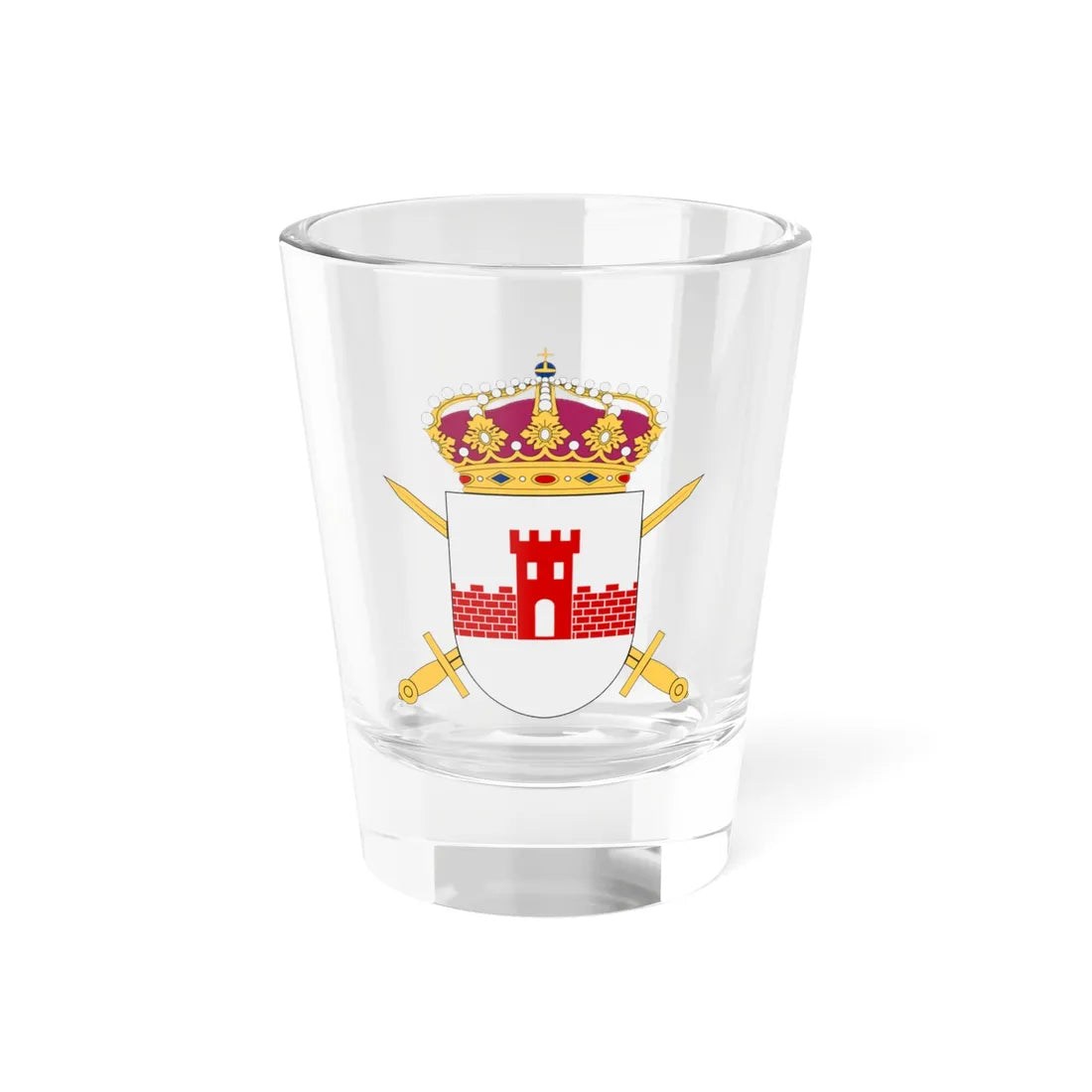 Norrbottensgruppen vapen (Sweden) (Coat of Arms) Shot Glass 1.5oz 1.5oz - Go Mug Yourself