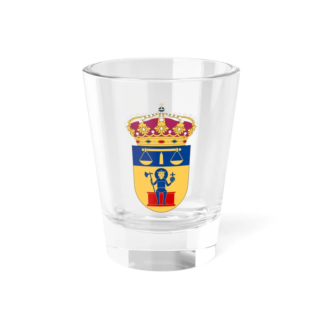 Norrköping tingsrätt vapen (Sweden) (Coat of Arms) Shot Glass 1.5oz 1.5oz - Go Mug Yourself