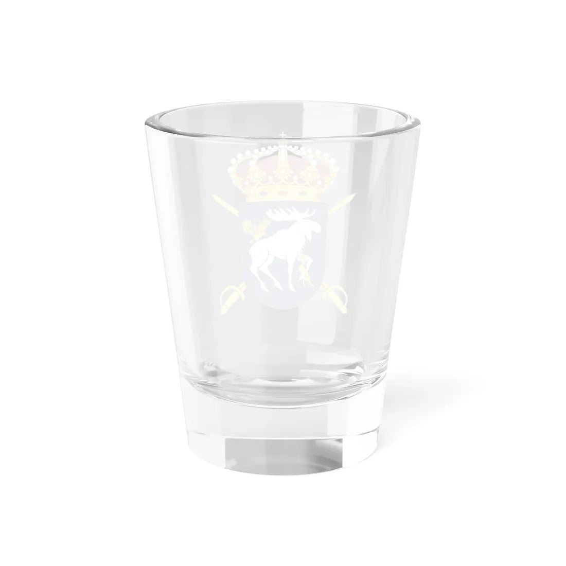 Norrlands dragonregemente vapen 2021- (Sweden) (Coat of Arms) Shot Glass 1.5oz - Go Mug Yourself