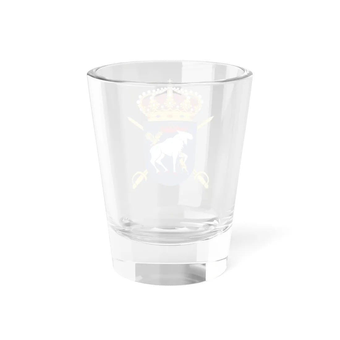 Norrlands dragonregemente vapen (Sweden) (Coat of Arms) Shot Glass 1.5oz - Go Mug Yourself
