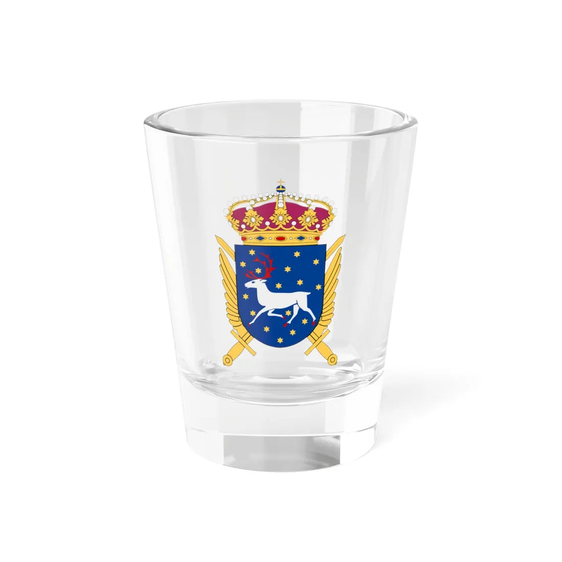 Norrlands helikopterskvadron vapen (Sweden) (Coat of Arms) Shot Glass 1.5oz 1.5oz - Go Mug Yourself