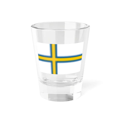 Norrlandsflaggan (Sweden) Shot Glass 1.5oz 1.5oz - Go Mug Yourself