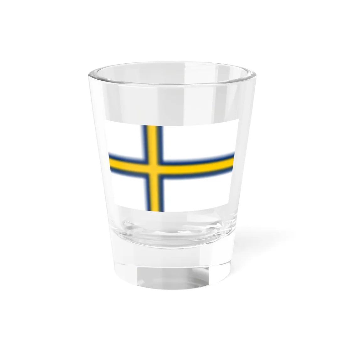 Norrlandsflaggan2 (Sweden) Shot Glass 1.5oz 1.5oz - Go Mug Yourself