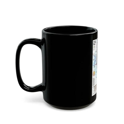 North Amerca - Living on the Edge (1995) (Map) Black Coffee Mug - Go Mug Yourself