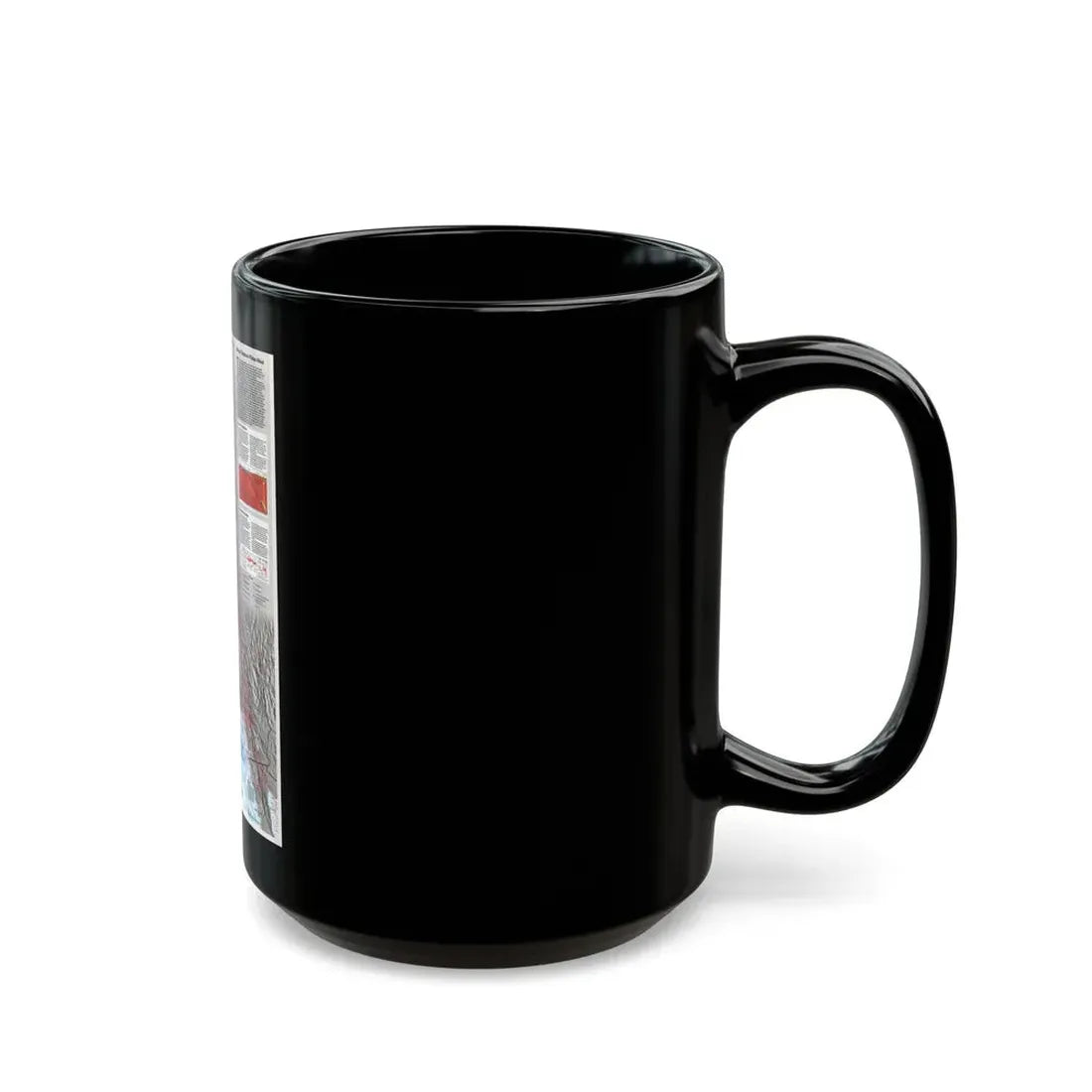 North Amerca - Living on the Edge (1995) (Map) Black Coffee Mug - Go Mug Yourself