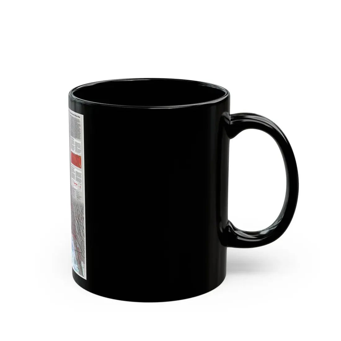 North Amerca - Living on the Edge (1995) (Map) Black Coffee Mug - Go Mug Yourself