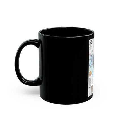 North Amerca - Living on the Edge (1995) (Map) Black Coffee Mug-Go Mug Yourself