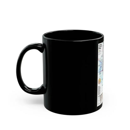 North Amerca - Living on the Edge (1995) (Map) Black Coffee Mug - Go Mug Yourself