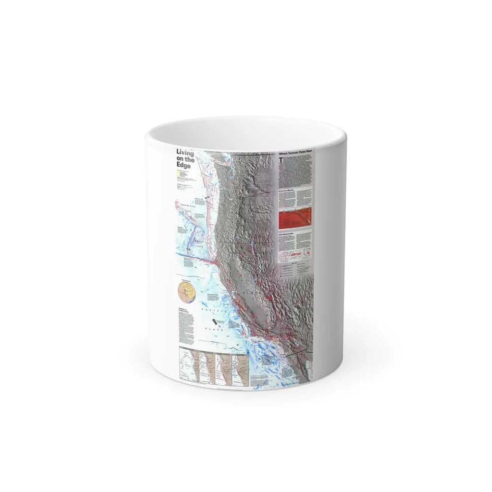 North Amerca - Living on the Edge (1995) (Map) Color Changing Mug 11oz-Go Mug Yourself